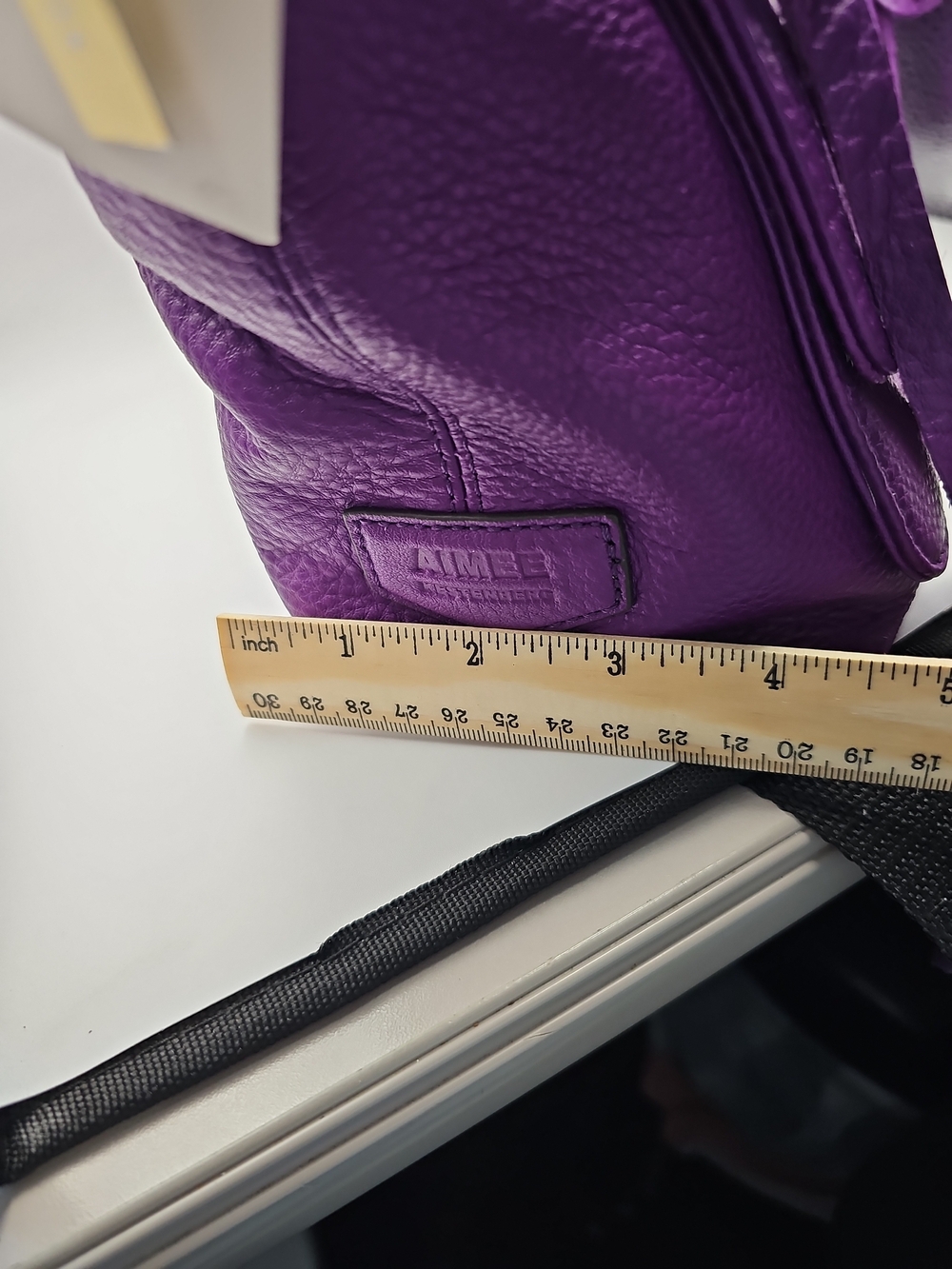 AIMEE KESTENBERG Purple Leather Shoulder Bag - NEW OLD STOCK - Picture 7 of 16